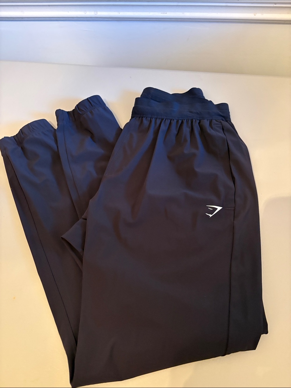 Gymshark Men's Navy Blue Jogger Pants
